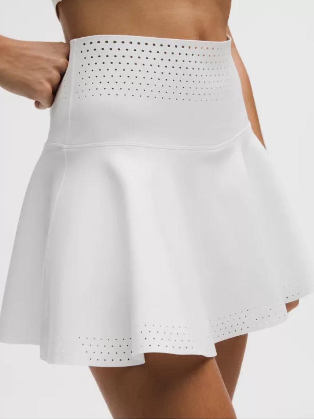 Lululemon Skirt White Ventilated High-Rise Tennis Women's Sz Small❤️